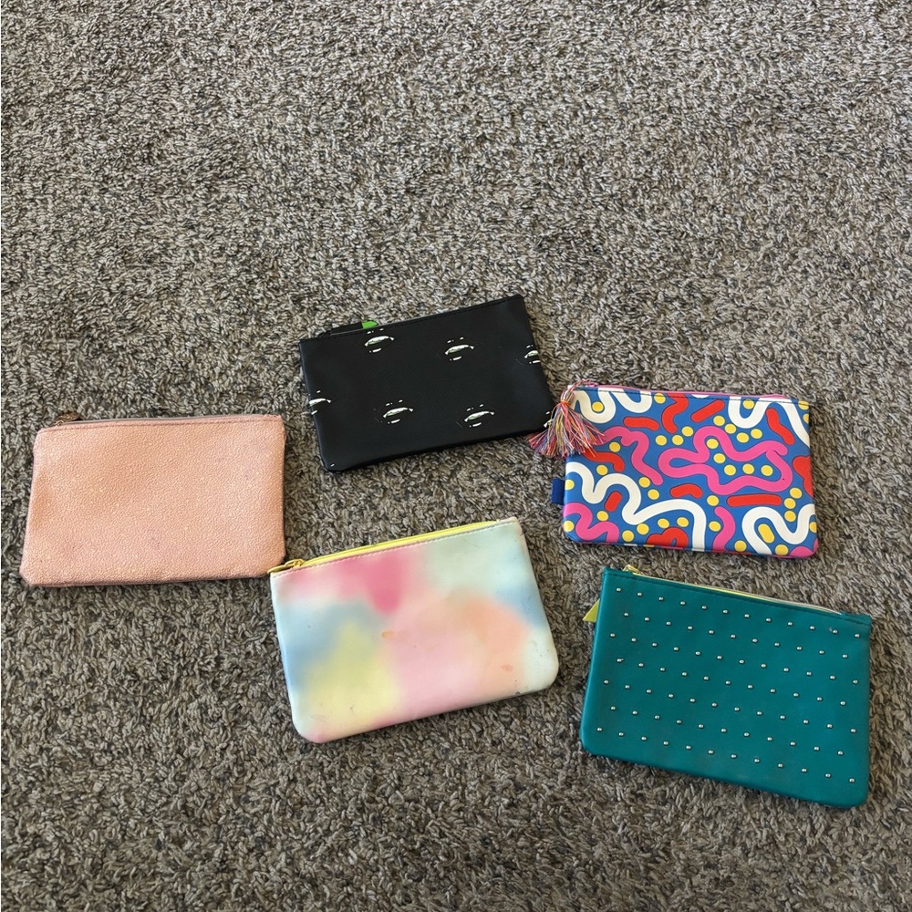 ipsy Colorful Makeup Pouch Set